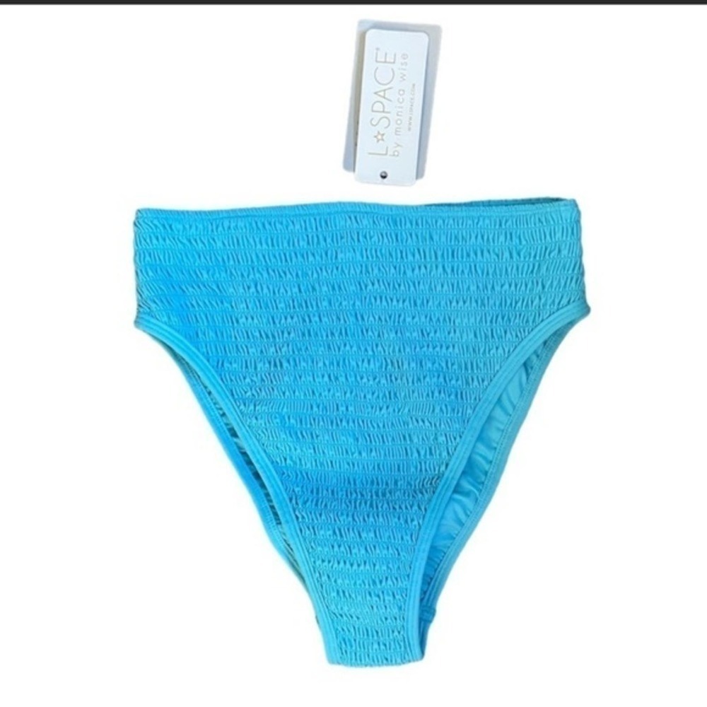 L*Space Barlette Bitsy Bikini Bottoms NWT Size Large Aquarius - Picture 3 of 15